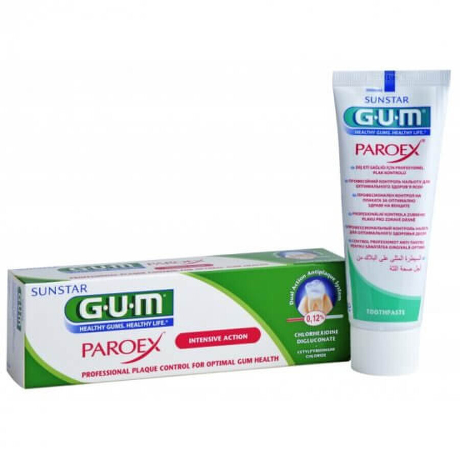 Pasta dentífrica Paroex 12%, 75 ml, Sunstar Gum