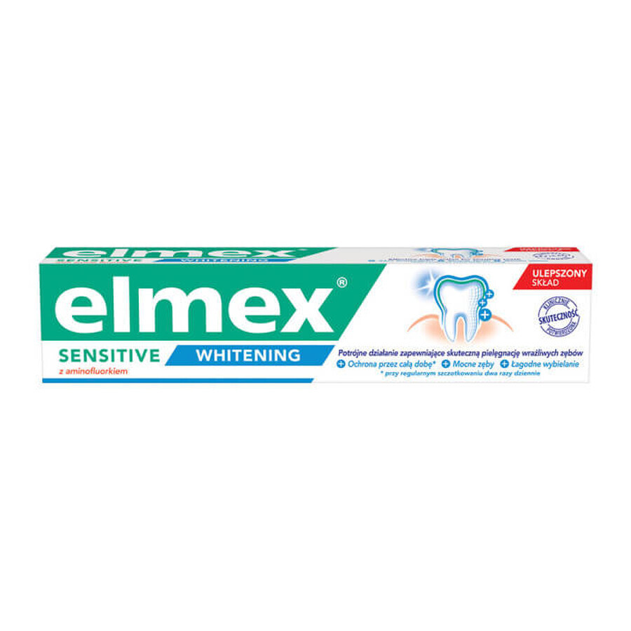 Dentifrice blanchissant pour les peaux sensibles, 75 ml, Elmex