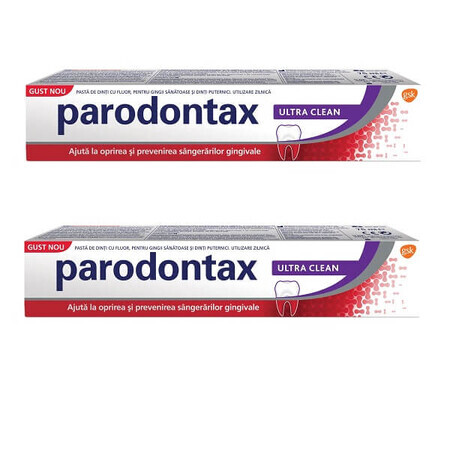 Dentifricio Ultra Clean Parodontax, 75 + 75 ml, Gsk