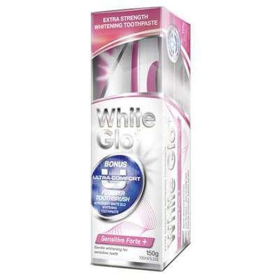 White Glo Sensitive Forte+ Dentifrice, 100 ml, Barros Laboratories