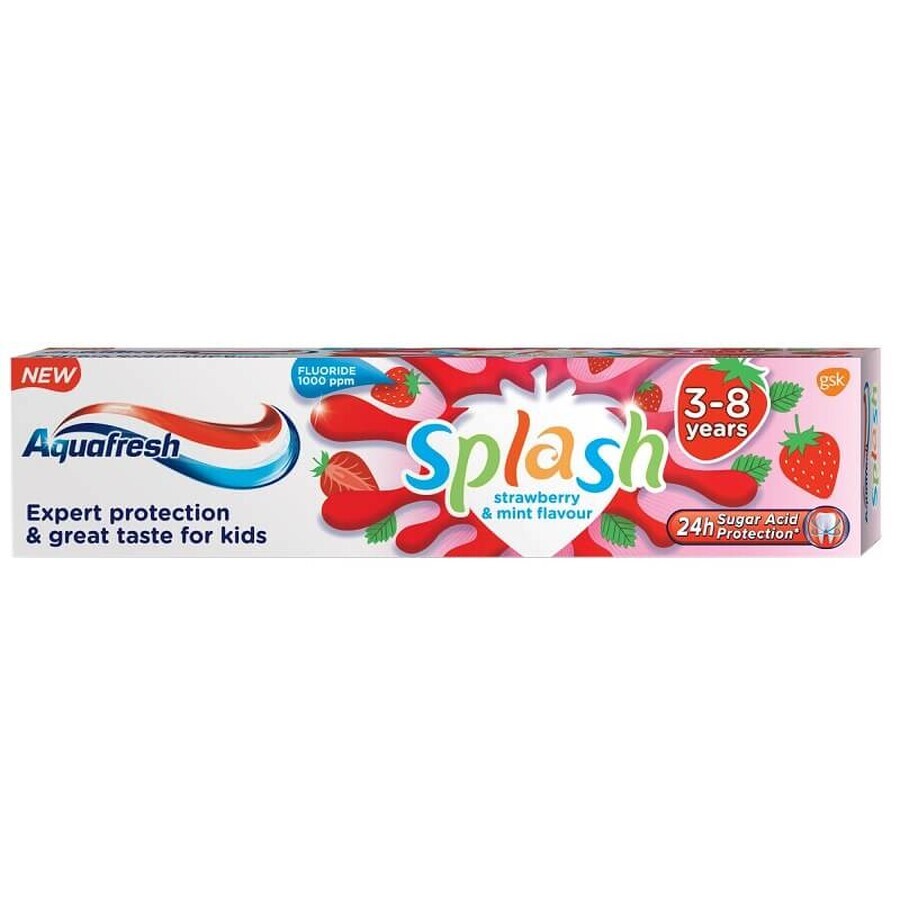 Pasta dentífrica 3-8 años Splash Aquafresh, 50 ml, Gsk