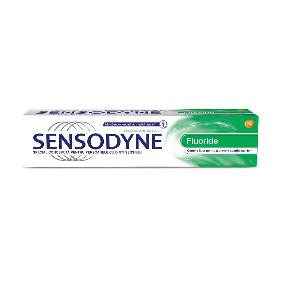 Sensodyne Pasta dentífrica con flúor, 100 ml, Gsk