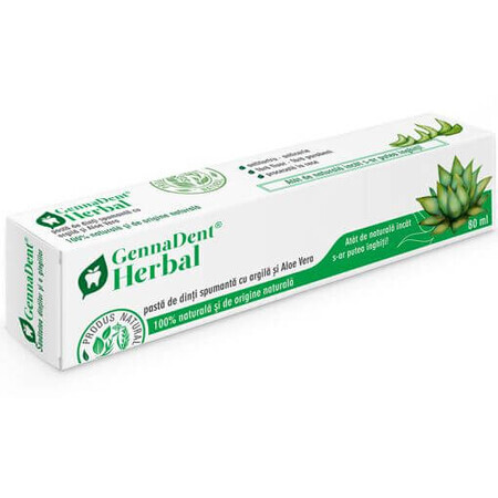 Dentífrico GennaDent Herbal, 80 ml, Vivanatura