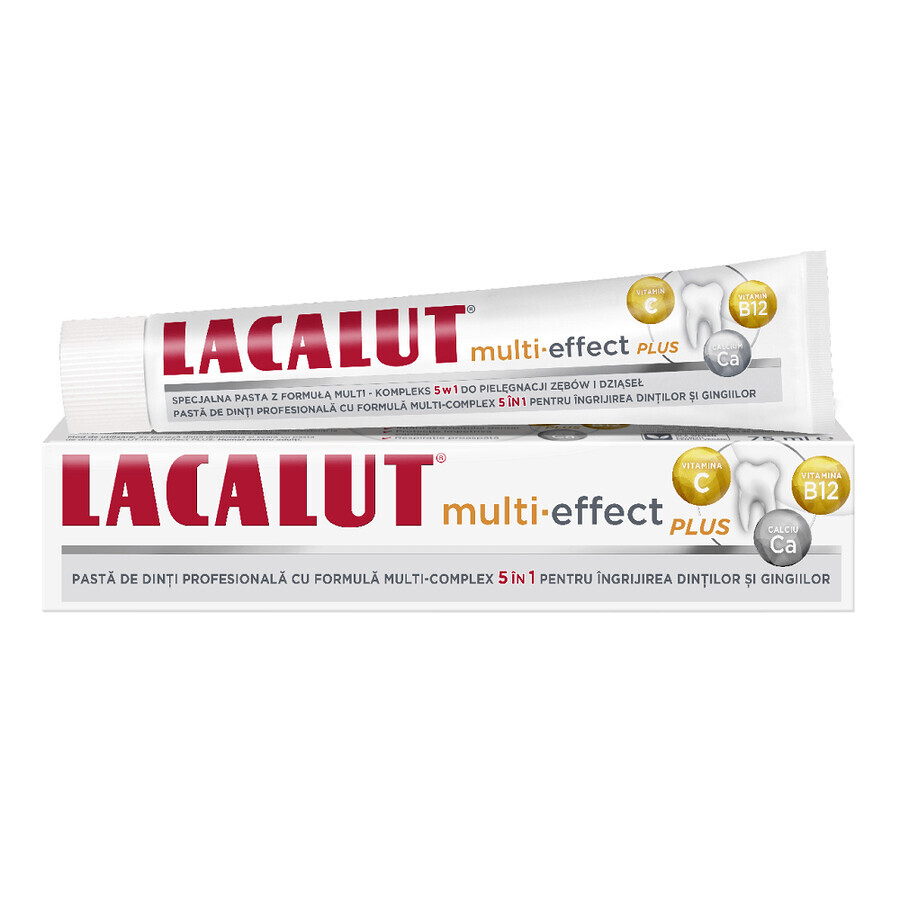 Lacalut Multi-Effect Plus Pasta dentífrica, 75 ml