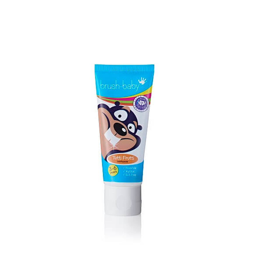 Pasta de dientes tutti-frutti 3-6 años, 50 ml Cepillo Bebé