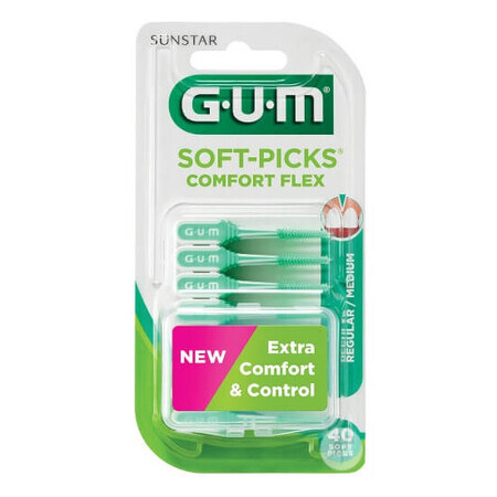 Soft-Picks Comfort Flex Medium interdental brushes, 40 pieces, Sunstar Gum