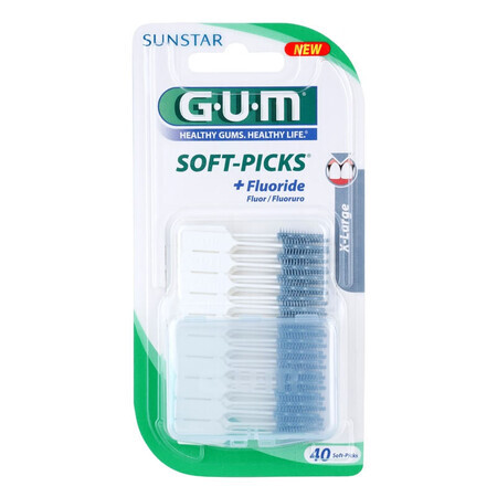 Brosses interdentaires Soft-Picks extra larges, 40 pièces, Sunstar Gum