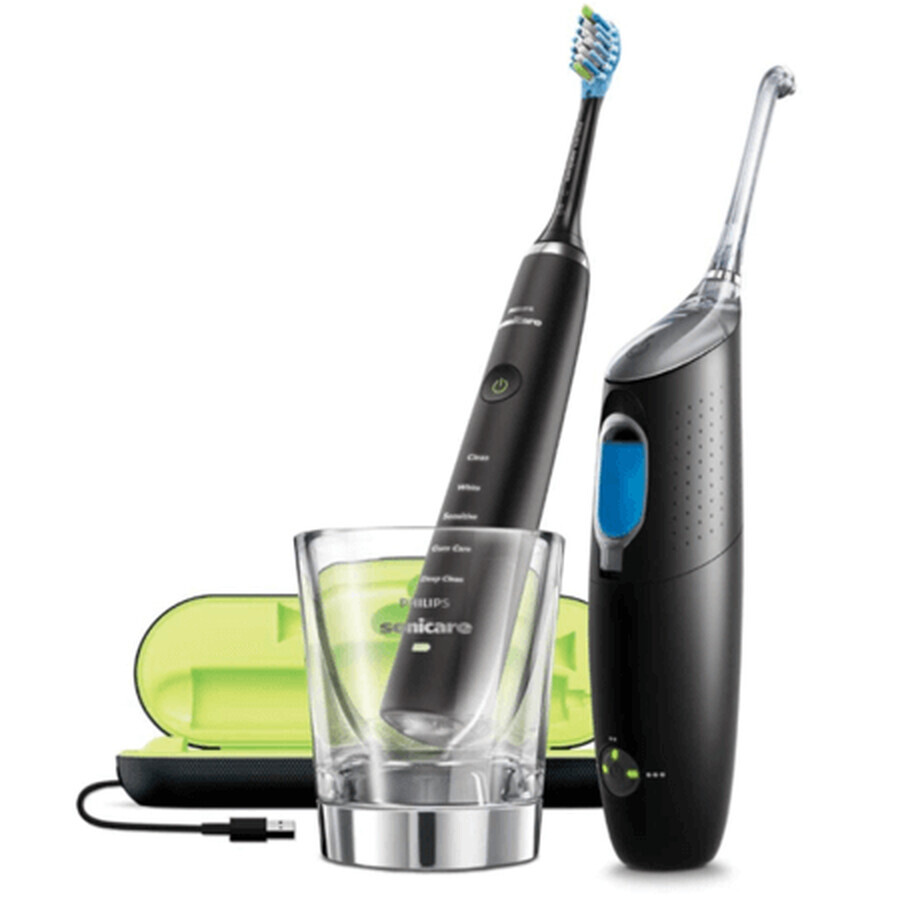 Cepillo dental eléctrico sónico - Diamond Clean, Negro, HX9352/04, Philips Sonicare