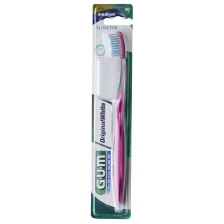 Toothbrush, Original White Medium, 563, Sunstar Gum