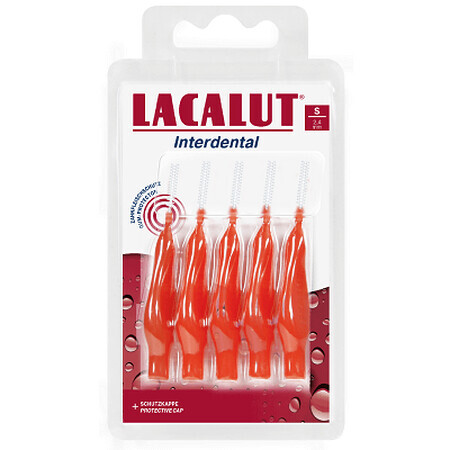 Cepillos interdentales S 2.4 mm Lacalut, 5 piezas, Theiss Naturwaren