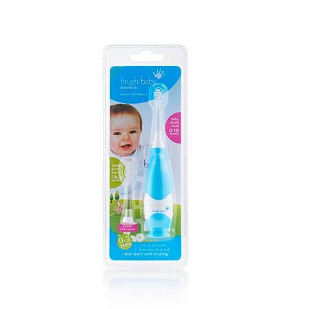 Spazzolino elettrico blu 0-3 anni Babysonic, Brush Baby