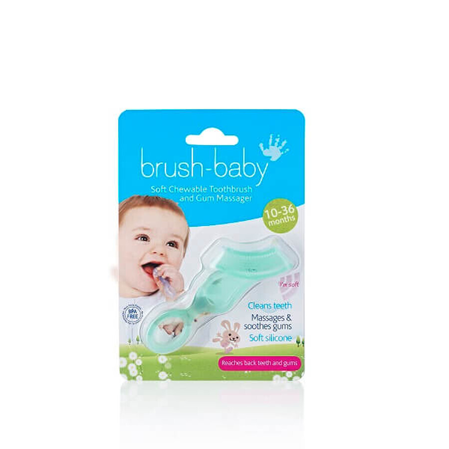 Cepillo de dientes masticable para bebés de 10 a 36 meses, Brush Baby