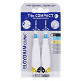 Trio Compact interdental brush, Mix Black Very Narrow, 2 pieces, Elgydium