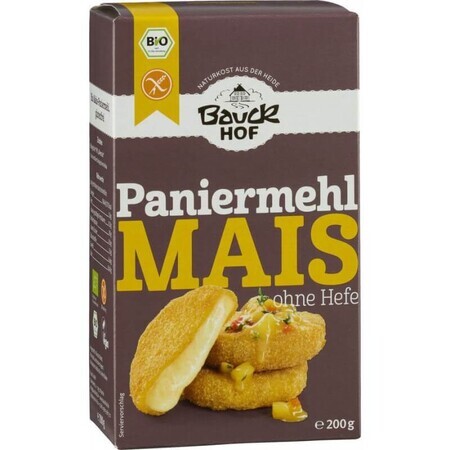 Chapelure de maïs biologique sans gluten, 200 g, Bauckhof