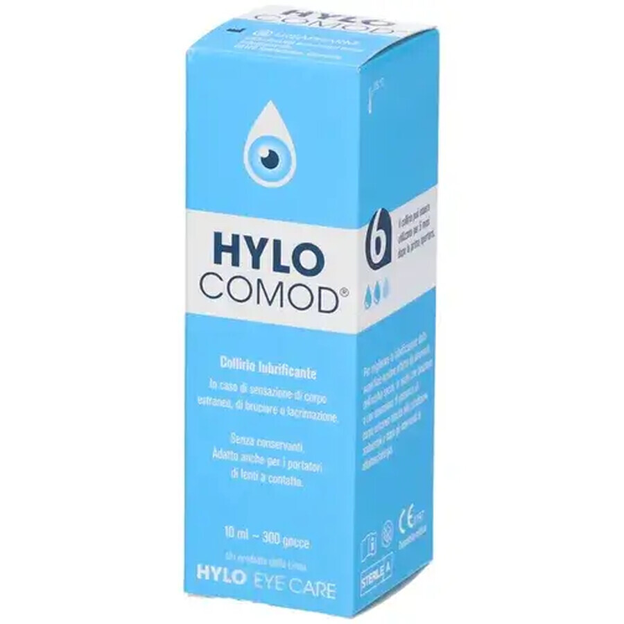 Hylo-Comod lubricating eye drops 10 ml, Ursapharm