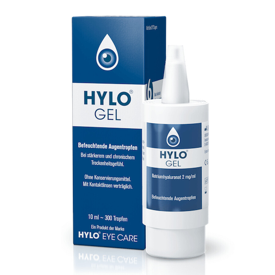 Hylo-Gel smerende oogdruppels, 10 ml, Ursapharm