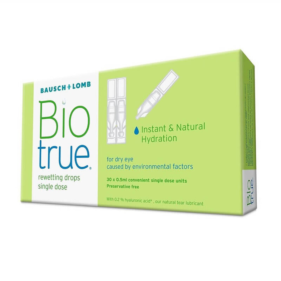 Picaturi oftalmice Biotrue 0.5 ml, 30 unidoze, Bausch + Lomb