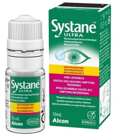 Systane Ultra gotas oculares lubricantes sin conservantes, 10 ml, Alcon