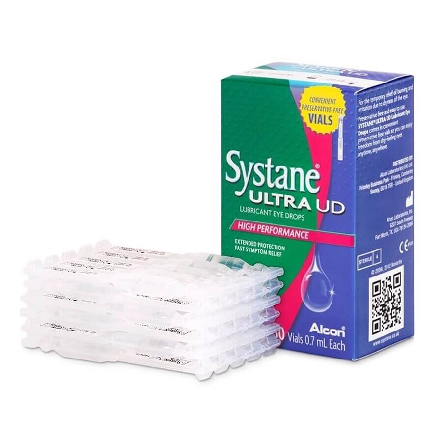 Systane Ultra UD Collirio Lubrificante, 30 Flaconi da 0,7 ml, Alcon