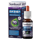 Oral drops with black elderberry and vitamin C for babies, 20 ml, Sambucol