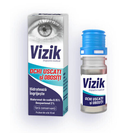 Gotas para ojos secos y cansados Vizik, 10 ml, Zdrovit