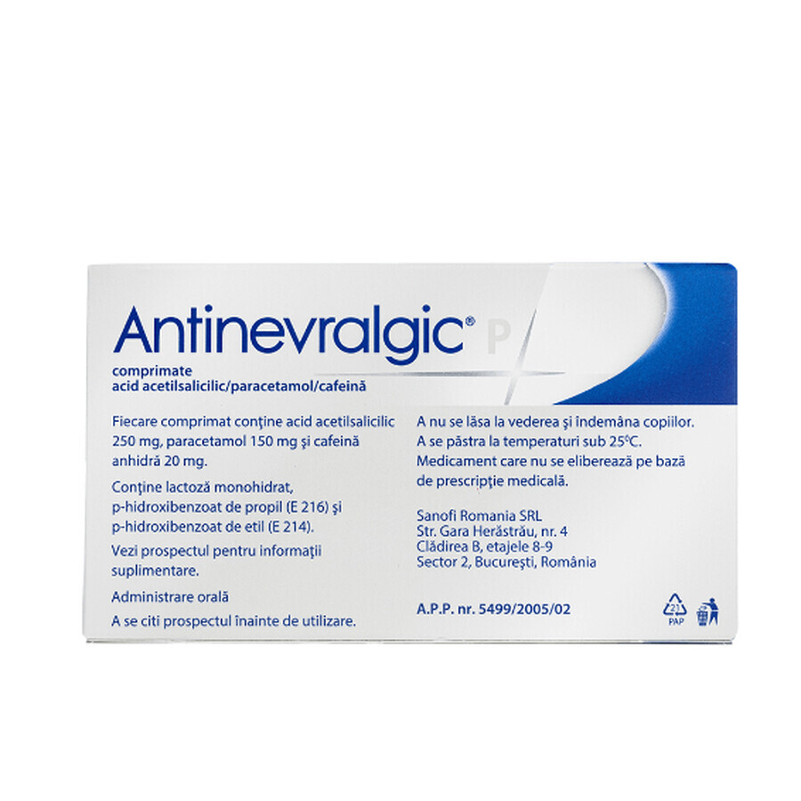 Antinevralgic P, 20 tabletten, Sanofi