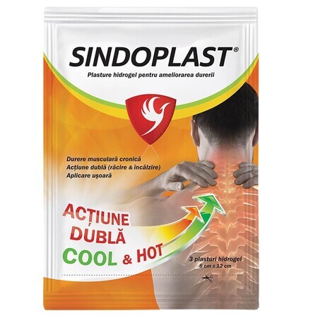 Sindoplast hydrogel pijnstillende pleisters, 3 stuks, Fiterman Pharma