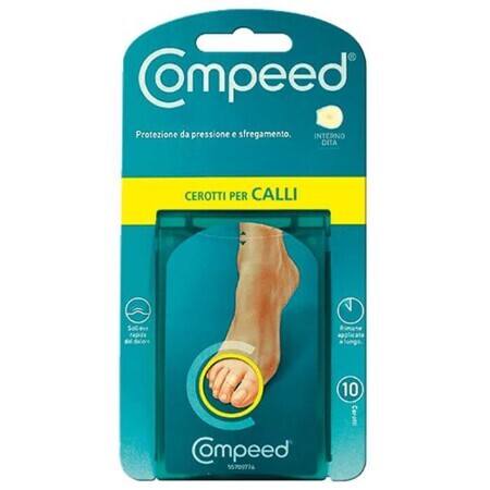 Parches interdigitales para callosidades profundas, 10 piezas, Compeed