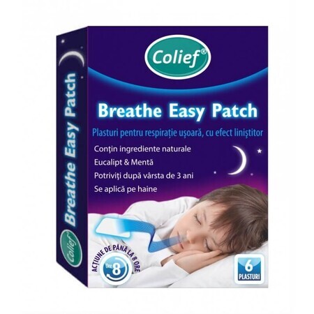 Parche Breathe Easy, 6 piezas, Colief