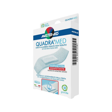 Quadra Med Master-Aid sensitive skin patches, 10 pieces, Pietrasanta Pharma