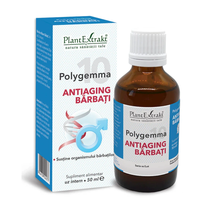 Polygemma 10 Antiedad hombres 50+, 50 ml, Extracto vegetal