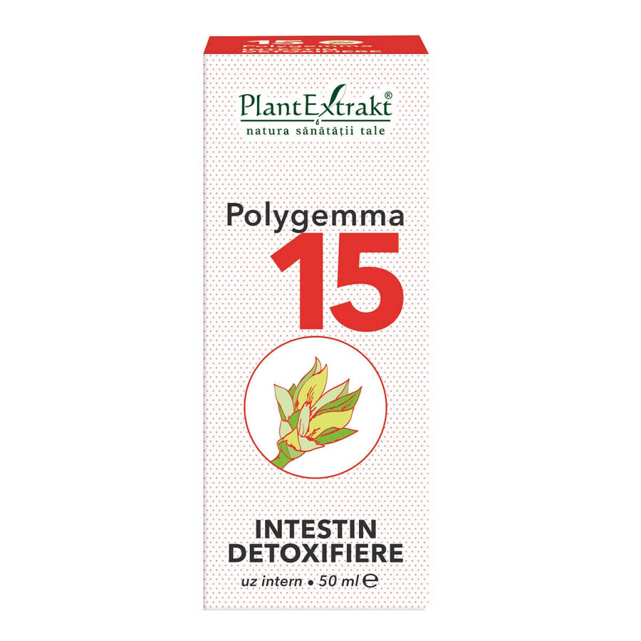 Polygemma 15, Desintoxicación intestinal, 50 ml, Extracto vegetal