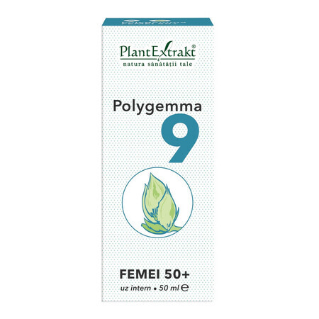 Polygemma 9, mujeres 50+, 50 ml, Extracto vegetal