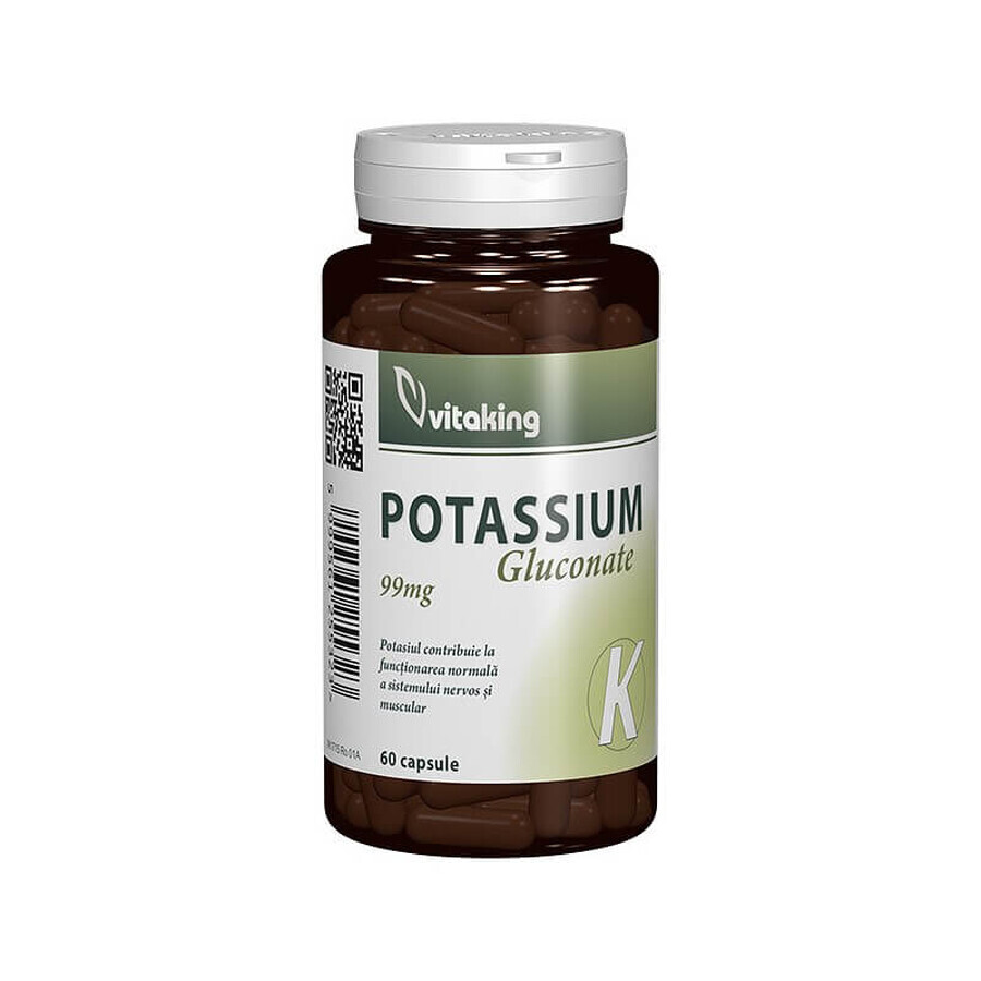 Potasio 99mg, 60 cápsulas, Vitaking