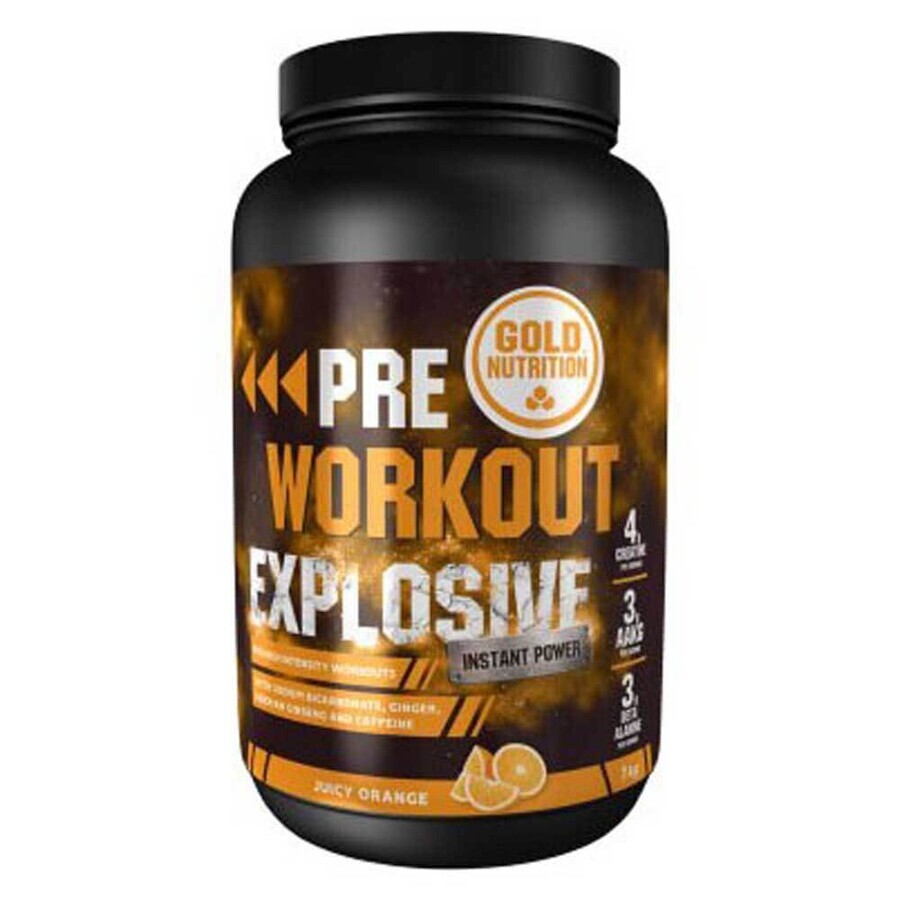 Pre Workout Explosive Naranja, 1 Kg, Gold Nutrition