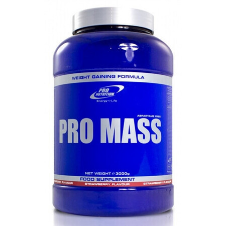 Pro Mass al gusto di fragola, 1600 g, Pro Nutrition