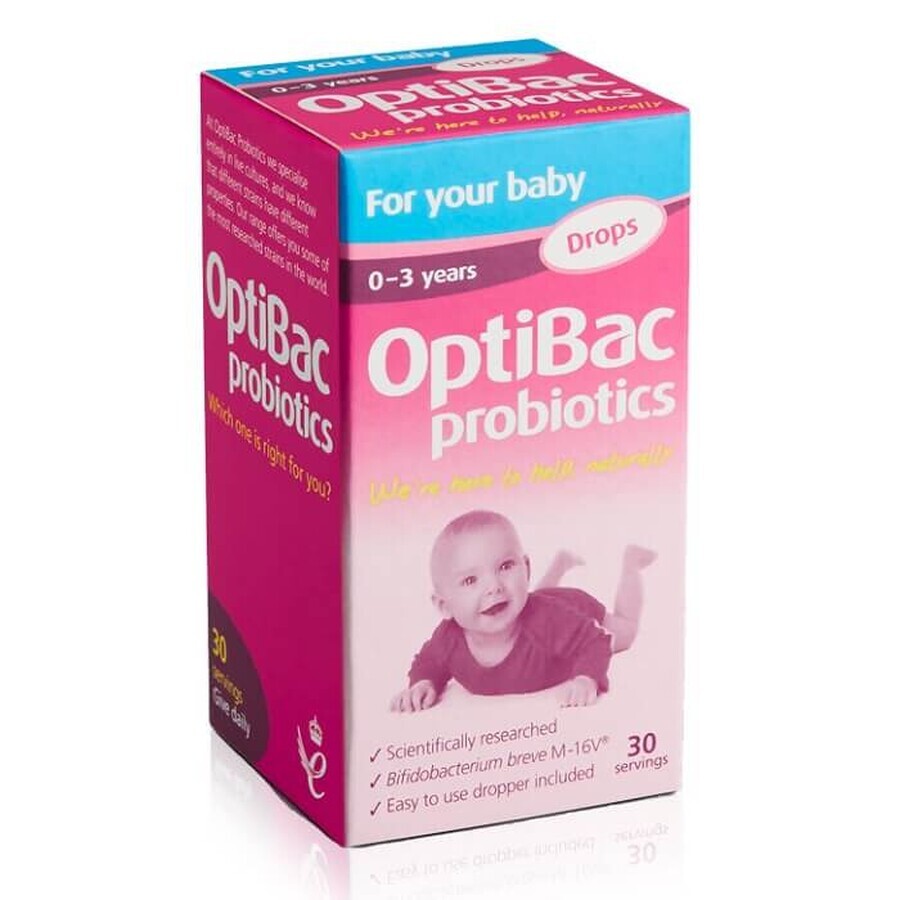 Probiotico per neonati e bambini, 10 ml, OptiBac