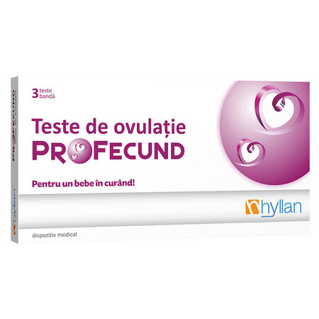 Pruebas de ovulación Profecund, 3 pruebas, Hyllan