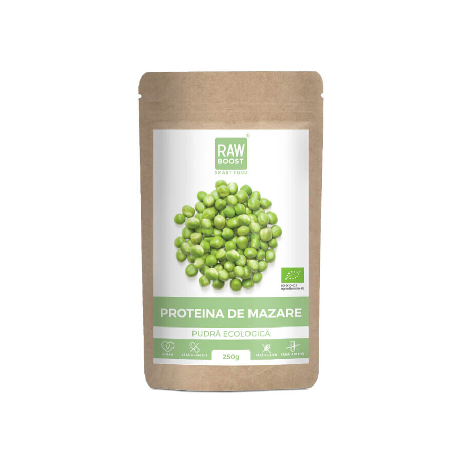 Pudra proteica de mazare, 250 g, RawBoost