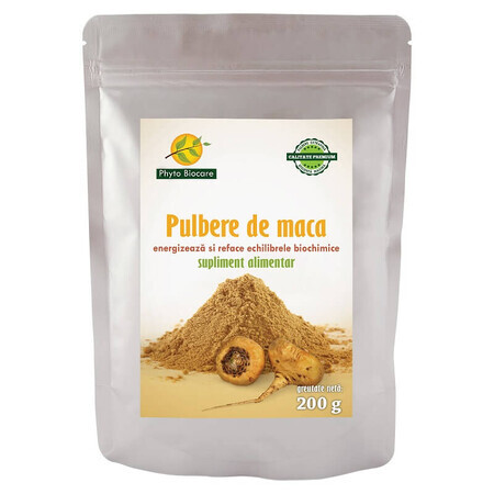 Maca en poudre, 200 g, Phyto Biocare