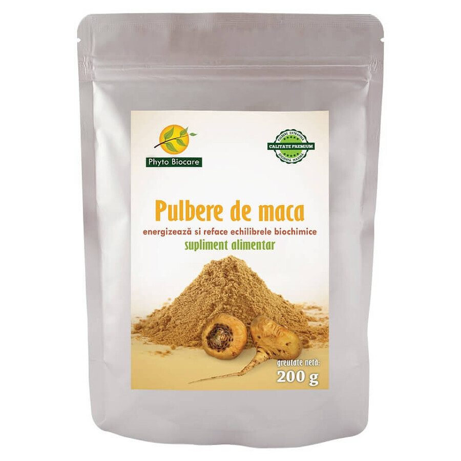 Maca en polvo, 200 g, Phyto Biocare