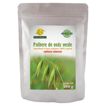 Avena verde en polvo, 200 g, Phyto Biocare