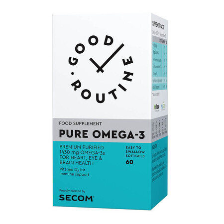 Pure Omega-3 Buena Rutina, 60 cápsulas, Secom