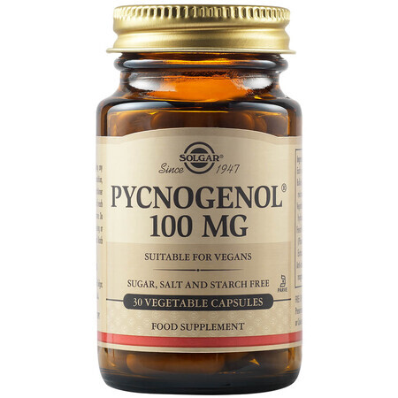 Pycnogenol 100 mg, 30 cápsulas, Solgar