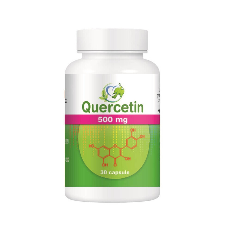 Quercetin 500mg, 30 Kapseln, Justin Pharma