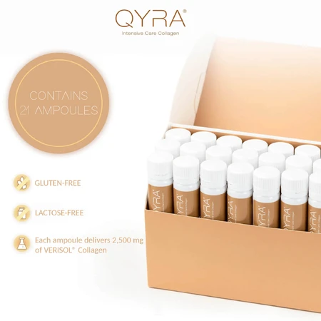 QYRA COLLAGEN Antienvejecimiento, 21 ampollas bebibles, Gelita Health
