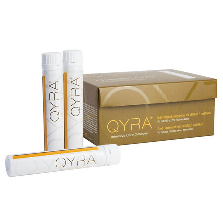 QYRA COLAGEN Soins intensifs anti-âge, 21 ampoules orales, Gelita Health