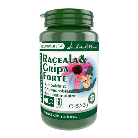 Raceala si gripa forte, 60 capsule, Pro Natura