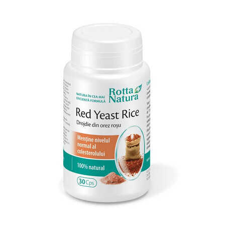 Levadura Roja de Arroz 635 mg, 30 cápsulas, Rotta Natura