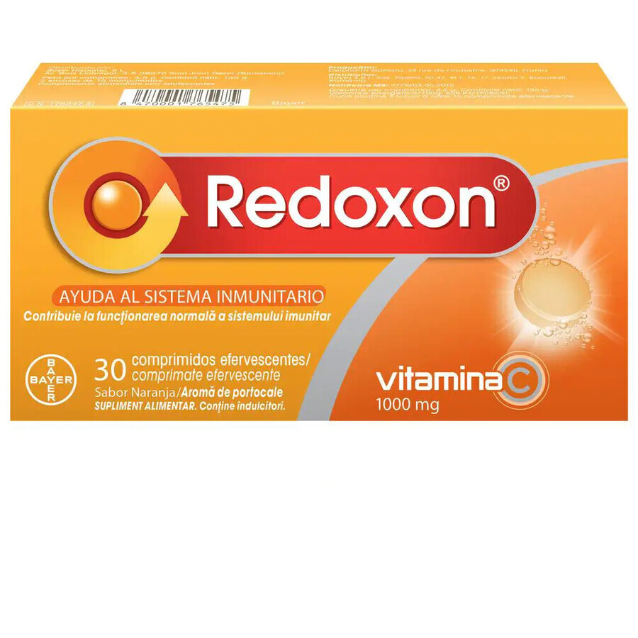 Redoxon 1000 mg Vitamin C mit Orangengeschmack, 30 Brausetabletten, Bayer Bewertungen